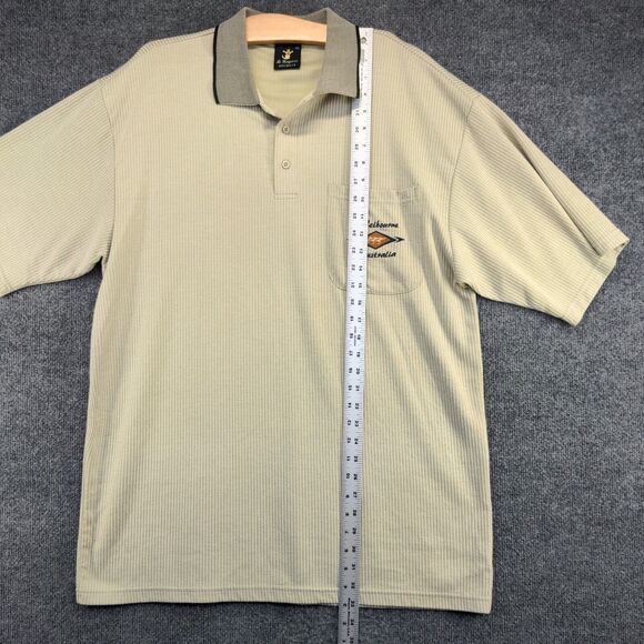 Mr. Kangaroo Men's Melbourne Australia Polo Shirt Green 3XL Short Sleeve - Picture 12 of 14